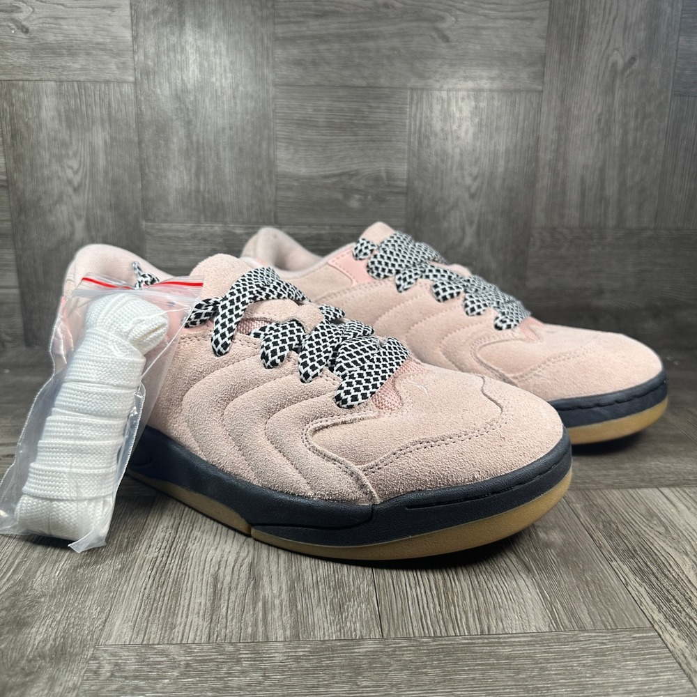 Jordan Stadium 90 Mens 9.5 Pink Suede Gum Sole Low Top Sneaker NEW IB3731-600 - Picture 5 of 8